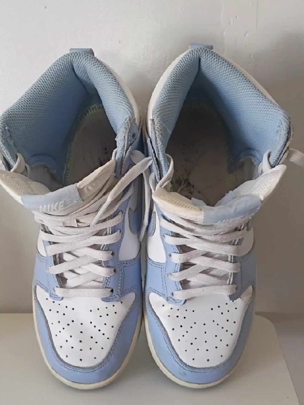 Nike High-Top Sneakers in White Light Blue Nike Dunk High 'Aluminum' sneaker 6.5